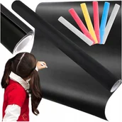 Tablice dla dzieci - Tablica Kredowa Samoprzylepna Xxl Tapeta Duża 45X200 Cm + Kreda - miniaturka - grafika 1