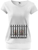 Gadżety dla niej i dla niego - Koszulka ciążowa Przyszła Mama - Bliźniaki wkrótce wychodzimy - miniaturka - grafika 1