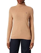 Swetry damskie - GANT Damski sweter Md. Extrafine Lambswool z golfem - miniaturka - grafika 1