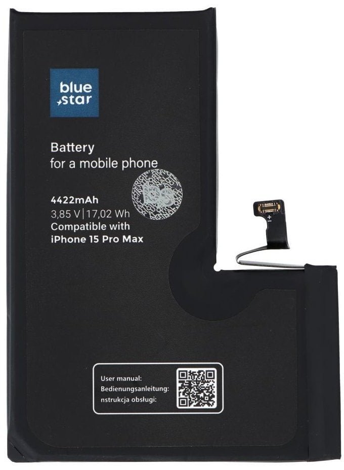 BLUE STAR HQ bateria do IPHONE 15 Pro Max 4422 mAh