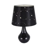 Lampy stojące - Ideus Ceramiczna LAMPKA stojąca LARYSA 03806 abażurowa LAMPA stołowa czarna 03806 - miniaturka - grafika 1