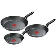 Zestawy garnków i patelni - Zestaw patelni TEFAL Only Cook B9289402 (3 elementy) - miniaturka - grafika 1