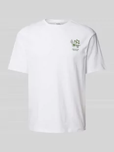 T-shirt z nadrukiem z logo - Koszulki męskie - miniaturka - grafika 1