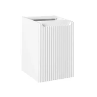 Szafki łazienkowe - Szafka łazienkowa NOVA WHITE 81-40-1D 40cm biała z koszem - miniaturka - grafika 1