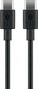 Kabel USB Goobay USB-C - USB-C 0.5 m Czarny (JAB-4780425) - Kable USB - miniaturka - grafika 1