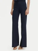 Spodnie damskie - Rinascimento Spodnie palazzo CFC0127878003 Granatowy Wide Leg - miniaturka - grafika 1