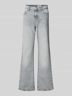 Jeansy z szeroką nogawką i przetarciami model ‘YOLANDA’ - Spodnie damskie - miniaturka - grafika 1