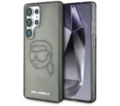 Etui i futerały do telefonów - Karl Lagerfeld Rhinestones Karl Head Logo do Galaxy S25 Ultra Czarny - miniaturka - grafika 1