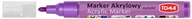 Markery permanentne - Toma Marker akrylowy TO-402 2,5mm metaliczny fioletowy 9338 - miniaturka - grafika 1