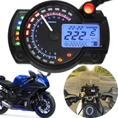 Części motocyklowe - UNIWERSALNY LICZNIK CYFROWY MOTOCYKL QUAD LCD - miniaturka - grafika 1