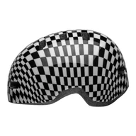 Kaski rowerowe - Kask rowerowy Bell Lil Ripper dziecięcy orzeszek BMX szachownica - miniaturka - grafika 1