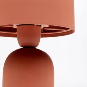 Lampy stojące - Lampa stołowa KARE Maya, czerwona, stal, wysokość 39 cm - miniaturka - grafika 1