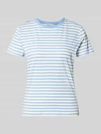 Koszulki i topy damskie - T-shirt o pudełkowym kroju ze wzorem w paski - miniaturka - grafika 1