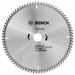 Bosch Piła zębata ECO Optiline Wood 254x30mm Z80 Bezpieczne zakupy 20 lat na rynku 2608644384 - Akcesoria do elektronarzędzi - miniaturka - grafika 1