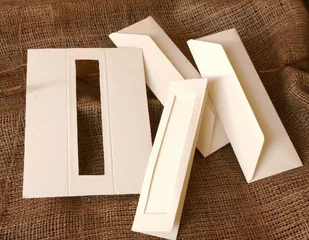 Haft krzyżykowy - Zakładki z prostokątnym psp kremowe - Pasmanteria - miniaturka - grafika 1