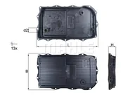 Układ napędowy - akcesoria - Miska olejowa, automatyczna skrzynia biegów Mahle HX 184KIT - miniaturka - grafika 1