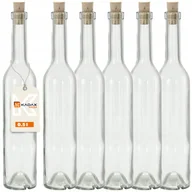 Domowy wyrób alkoholu - KADAX Butelka Na Nalewki Z Korkiem Wino fi19 6szt - miniaturka - grafika 1