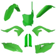 Części motocyklowe - POLISPORT 91497 - kompletny zestaw z tworzywa sztucznego (z osłoną widelca) Kawasaki kolor OEM - miniaturka - grafika 1