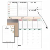 Magnesy - Planer Kalendarz XXL Tablica na lodówkę z magnesem magnetyczna Pisak - miniaturka - grafika 1