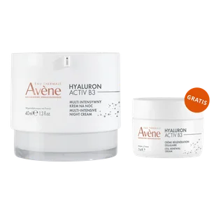 Avene Hyaluron Activ B3, multi intensywny krem na noc, 40 ml + krem odbudowujący komórki, 7 ml gratis - Zestawy kosmetyków damskich - miniaturka - grafika 1