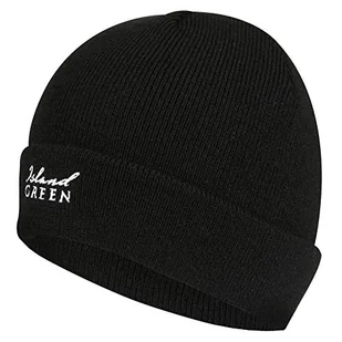 Island Green Island Green Męska podszewka zimowa ciepła czapka golfowa czapka beanie czapka beanie Czarny Jeden rozmiar IGHAT2025 - Czapki damskie - miniaturka - grafika 1