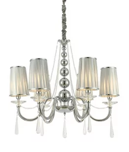 Lumina Deco Deco KLASYCZNY ŻYRANDOL KRYSZTAŁOWY CHROMOWANY FABIONE W6 - Lampy sufitowe - miniaturka - grafika 1