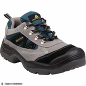 Obuwie robocze - Delta Plus Półbuty z dwoiny welurowej i nylonu, podeszwa z dwuwarstwowego Pu szaro-niebieskie rozmiar 40 MAZANSPGB40 - miniaturka - grafika 1