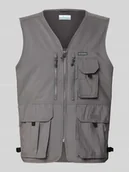 Kamizelki męskie - Kamizelka z dekoltem w serek i kieszeniami z patką model ‘SILVER RIDGE’ - miniaturka - grafika 1