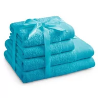 Ręczniki - AmeliaHome komplet ręczników frotte 2szt. 70x140 +2szt. 50x100 - miniaturka - grafika 1