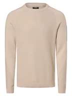 Swetry męskie - Jack & Jones Sweter - JCOFusion Mężczyźni beżowy jednolity, S - miniaturka - grafika 1