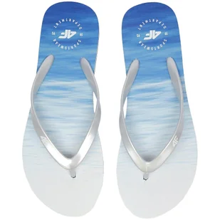 Klapki damskie 4F multikolor 1 H4L20 KLD004 91S niebieskie - Klapki i japonki damskie - miniaturka - grafika 1