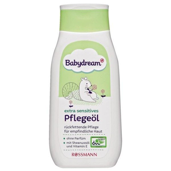 Babydream, bezzapachowa Oliwka do Ciała Wit. E