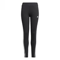 Spodnie i spodenki dla dziewczynek - Adidas Designed 2 Move 3-Stripes Tights > GN1453 - miniaturka - grafika 1