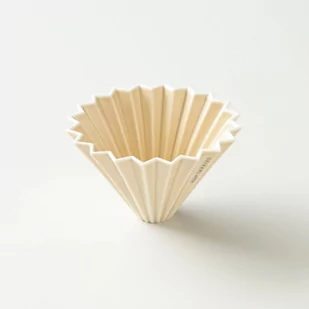 ORIGAMI Ceramiczny Origami Dripper M Beżowy matowy 99311167 - Zaparzacze i kawiarki - miniaturka - grafika 1