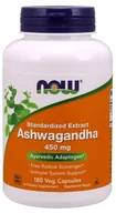 Suplementy naturalne - Now Foods Ashwagandha 450 mg - 180 kapsułek - miniaturka - grafika 1