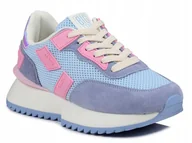 Sneakersy damskie - Buty sneakersy damskie Big Star NN274974 skórzane na grubej podeszwie 38 - miniaturka - grafika 1