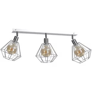KET Druciana LAMPA sufitowa  loftowa OPRAWA metalowe druciaki srebrny KET699 - Lampy sufitowe - miniaturka - grafika 1