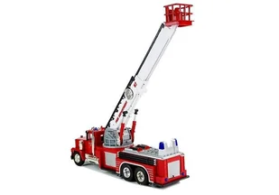 Wóz Strażacki 60cm Wysuwana Obrotowa Drabina R/C Dźwięk Syrena Światła - Mały naukowiec - miniaturka - grafika 4