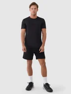 Spodenki męskie - 4F Spodenki treningowe szybkoschnące męskie - czarne L - miniaturka - grafika 1