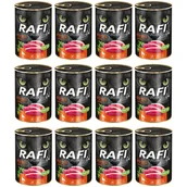 Mokra karma dla kotów - Mokra karma dla kota RAFI z kaczką bez zbóż puszki 12 x 400 g - miniaturka - grafika 1