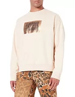 Bluzy męskie - Just Cavalli Bluza męska, 108 kość słoniowa, XXL - miniaturka - grafika 1