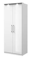 Inne meble do salonu - Szafa Optima 18 2D 90X217 Biały Połysk - miniaturka - grafika 1