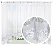 Firany - Firana Z Gipiura 500/160 Firany Woal Cyrkonie Łuk - miniaturka - grafika 1