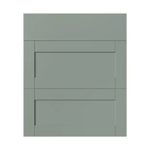 Front kuchenny do szafki z 3 szufladami Ashmead 60 cm zielony - Fronty meblowe - miniaturka - grafika 1