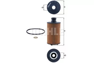 Filtr oleju KNECHT OX 1141D - Filtry oleju - miniaturka - grafika 1