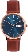 Zegarki męskie - Zegarek Daniel Wellington DW00100830 Classic Day Display St Mawes Rose Gold Arctic - miniaturka - grafika 1