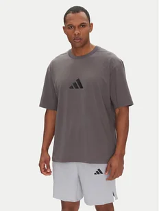 adidas T-Shirt Z.N.E. JC5483 Szary Loose Fit - Koszulki męskie - miniaturka - grafika 1