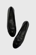 Baleriny - Tory Burch baleriny skórzane CAP-TOE BALLET kolor czarny  154511-004 - miniaturka - grafika 1