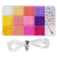 Prace ręczne dla dzieci - Zestaw koralików do robienia biżuterii Merkpol - miniaturka - grafika 1