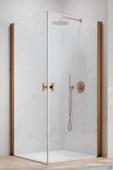 Kabiny prysznicowe - Radaway Nes Kdd I Brushed Copper kabina 80x90cm szczotkowana miedź 10021080-93-01L/10021090-93-01R - miniaturka - grafika 1